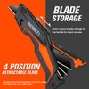 REXBETI Box Cutter 2-Pack, Utility Knife with Blade Storage, 18