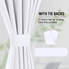 H.VERSAILTEX 100% Blackout White Curtains 84 Inches Long Full Light