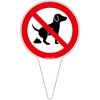 Sign "Keine Hundetoilette" Sign Round Pedal Mines Dog 180 x
