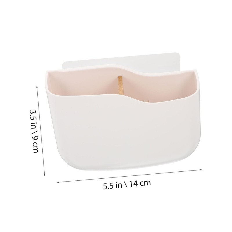 Levemolo Punch Wall Storage Box Wall Mounted Organizer for Remote