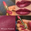 OULAC Metallic Shine Glitter Lipstick, Purple High Impact Lipcolor, Lightweight