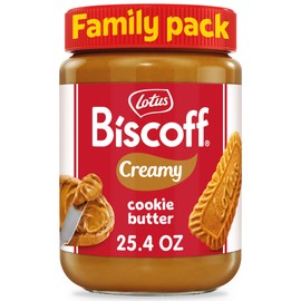 Lotus Biscoff Cookie Butter Spread, Creamy, non GMO + Vegan, 25.4oz