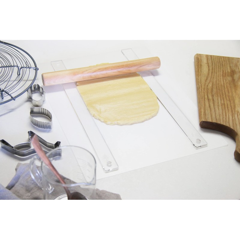 [Acrylic Ruler] Rolling Pin Guide Sticks, 2-piece Set, 0.2 inch
