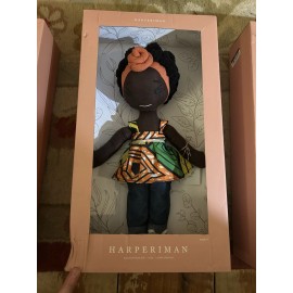 Harperiman NIB Harperiman “Hana” 14" Handmade Linen Plush Doll Made in Vietnam
