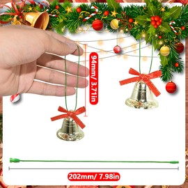 HDST-HOME 500 Pieces Ornament Hangers Snap Fasteners Lock String Tags Hanger Polyester Ropes for Christmas Valentine's Day Party Hanging Decor Hanging Decorations (Green)