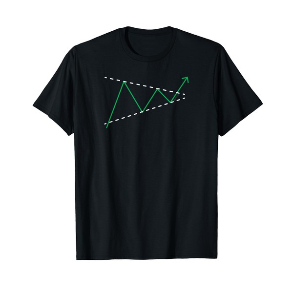 Bullish Symmetrisches Dreieck Ausbruch Aktien-Chart T-Shirt