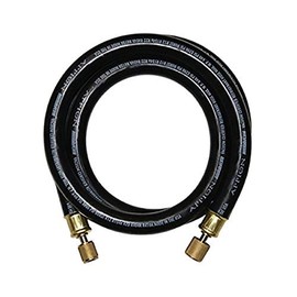 Appion MH120006EAK 1/2" Diameter Hose, 3/8" FL to 1/4" FL Vacuum Certified Refrigerant Hose, 6', Black