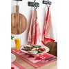 KNIT FACTORY - Kitchen Towel Bridge - Ecru/Med Grey