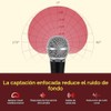 Pyle PDMIC59 - Micrófono vocal dinámico profesional, micrófono de mano
