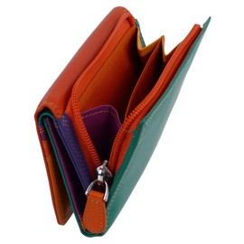 Golunski Graffiti RFID Safe Medium Leather Purse Multi Colour Waves - Seville