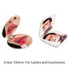 Shatterproof Stainless Steel Ultra Slim Folding Portable Mirror Makeup Unbreakable