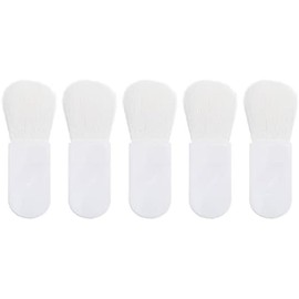 Set de 5 Mini Brochas de Maquillaje de Color Blanco Mango Corto