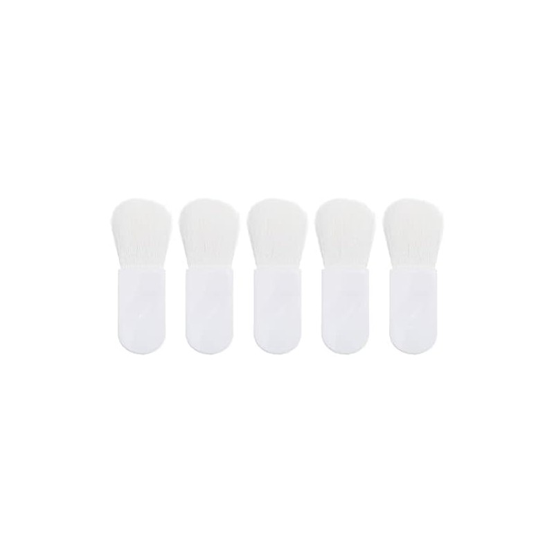 Set de 5 Mini Brochas de Maquillaje de Color Blanco
