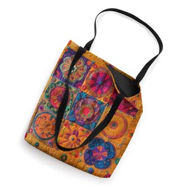 Vintage Boho Mandala Patchwork Tote Bag