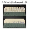 Tyenaza Bonsai Tool Roll, 10-Pocket Waterproof Canvas Bonsai Tool Case