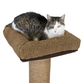 Kitty City Sisal Post Scratcher Perch Platform Attachment Accessory (Perch Platform Only)