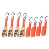 4Pcs Ratchet Tie Down Straps Motorcycle Car Buckle Set 15in