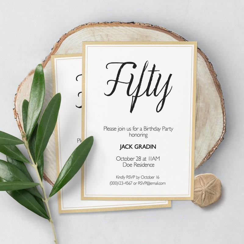 Avery Postcards with Metallic Gold Borders, 3-15/16" x 5-3/16", 40