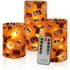 3 Pack Flameless LED Pillar Candles 11-Key Remote Timer Flickering