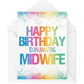 Funny Birthday Cards | Happy Birthday To An Designer Midwife Card | Friend Occupation Work Office Colleague Coworker Novelty | CBH1089