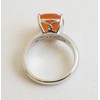 Carnelian Sterling Silver Ring US Size 9 / Diameter 19