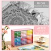 Lanzeyo Diamond Painting Storage Kit with 60 Large Lidded Clear
