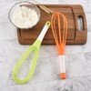 Whisk 29cm Flat Plastic Thick Wire Egg Frother Non-Stick Cookware
