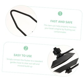 VICASKY Motor Flusher Tool Professional Outboard Engine Cleaning Device with Quick Connect Hose Fitting for Contamination Removal