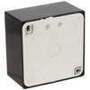 Jung LS58 1ASW Surface-Mounted Socket Cover with Frame for 1