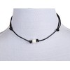Barch One Single White Pearl Choker Necklace Adjustable with Genuine