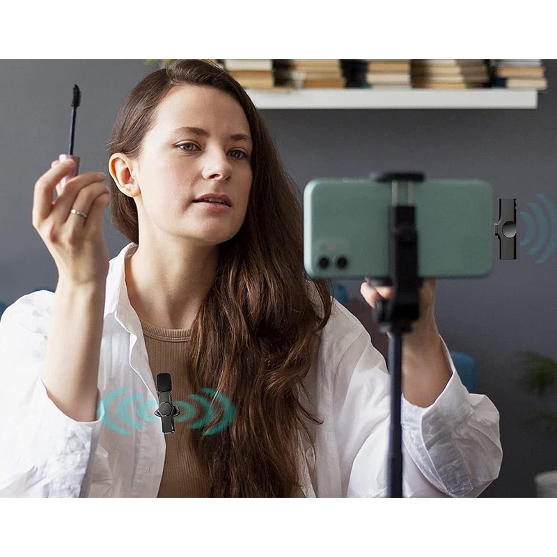 Callstel Funk-Mikrofon: 2er-Set Mini-Funkmikrofone für USB-C-Geräte, 2,4 GHz, 10 m