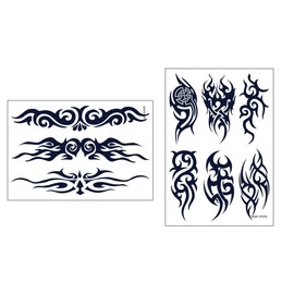 Twin Pack Tribal Tattoos AssAntler Tattoos Semi-Permanent Tattoos Long Lasting Tattoos XLM06 09