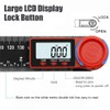 Gasea Digital Angle Finder Ruler, 200mm/7 Inch LCD Digital Protractor