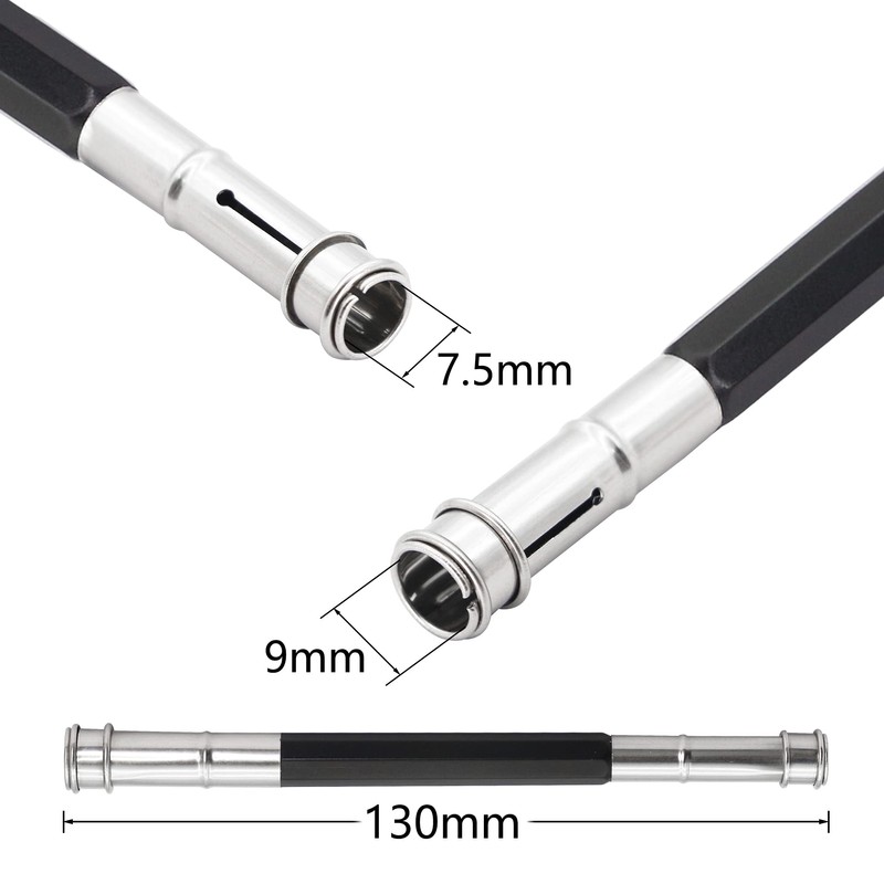 Pencil Extenders YACSEJAO 5PCS Adjustable Pencil Lengthener Tool Coupling Device