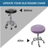 Shukii Stool Covers - 2 Pack Soft Slipcover with Elastic