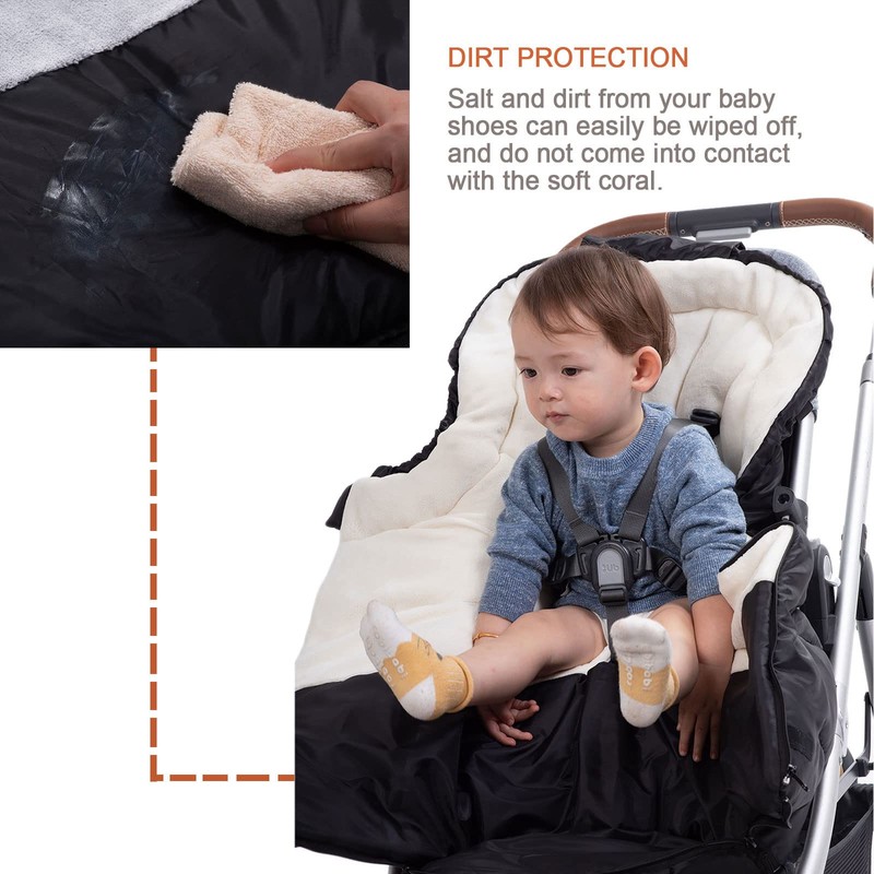 KZ Dotnz Winter Warm Stroller Footmuff, Waterproof Baby Bunting Bag