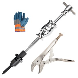 GEAROLL Locking Pliers Slide Hammer Puller Set, 9.8 in Locking Pliers 2 lb Slide Hammer with Quick Release Swivel Connector, Vise Grip Slide Hammer for Nail Bolt Pin Seal CV Axle Removal Tool