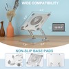 SHUWEI Laptop Cooling Stand with 3 Speed Fan, Adjustable Height