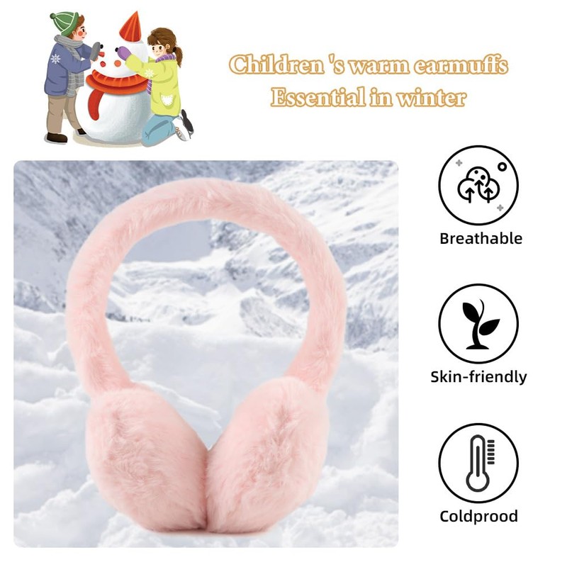Girl Earmuffs Winter Toddler Ear Muff Kid Plush Ear Warmers
