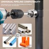 3Pcs PVC Pipe Threader Kit, 1/2, 3/4 and 1 Inch