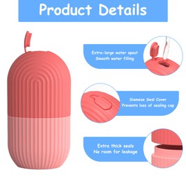 3pcs Senbaler Ice Cube Roller for Face,Eye,Silicone,Reusable Facial Massager Ice Mold,Brighten Skin Enhancing Natural Glow,De-Puff Eye Bags,Reduce Migraine Pain (Purple)