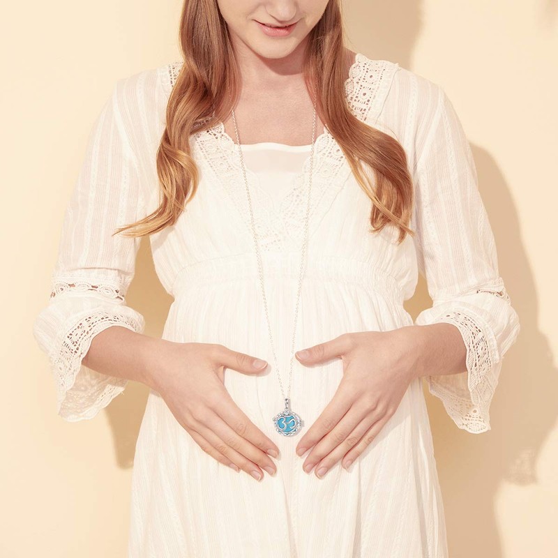 AEONSLOVE Chime Ball Pregnancy Pendant Necklace Ohm Music Wishing Bola
