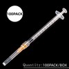 100 Pack 1ml 25Ga Lab Dispensing Syringe Tool, Industrial and