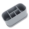 Silicone Toothbrush Toothpaste Holder Multipurpose 5 Slots Drainage Holes Bathroom