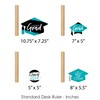 Big Dot of Happiness 2024 Teal Graduation Party Centerpiece Sticks