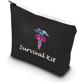 PXTIDY OTA Survival Kit OTA Occupational Therapist Assistant Gifts Medical Caduceus Occupational Therapy Makeup Cosmetic Bag OT Gift OTA Graduation Gift (Organizer case)