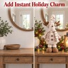 Christmas Snowman Stretch Doll – Creative Knitted Elk Doll for