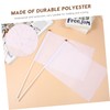 NUOBESTY White Blank Flags, 24pcs Hand Waving Flags Small DIY