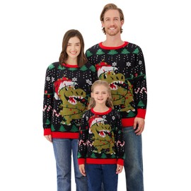 Christmas Family Matching Sweaters for Women Men Adults Kids Couple