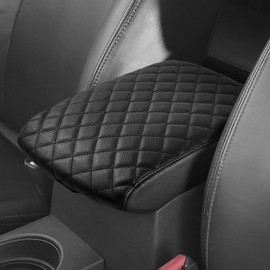 JOYTUTUS Center Console Cover Compatible with 2005-2021 Nissan Frontier Leather Armrest Cover Center Console Cushion Nissan Frontier Accessories